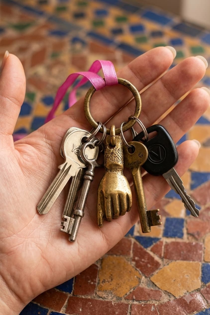 Porte-clés main traditionnelle