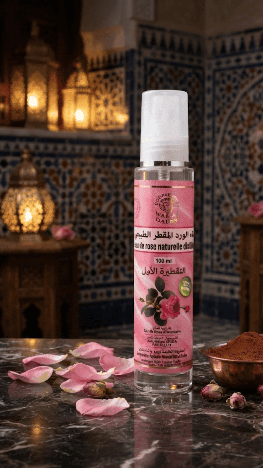 Spray à l’Eau de Rose Distillée – Moyen Format